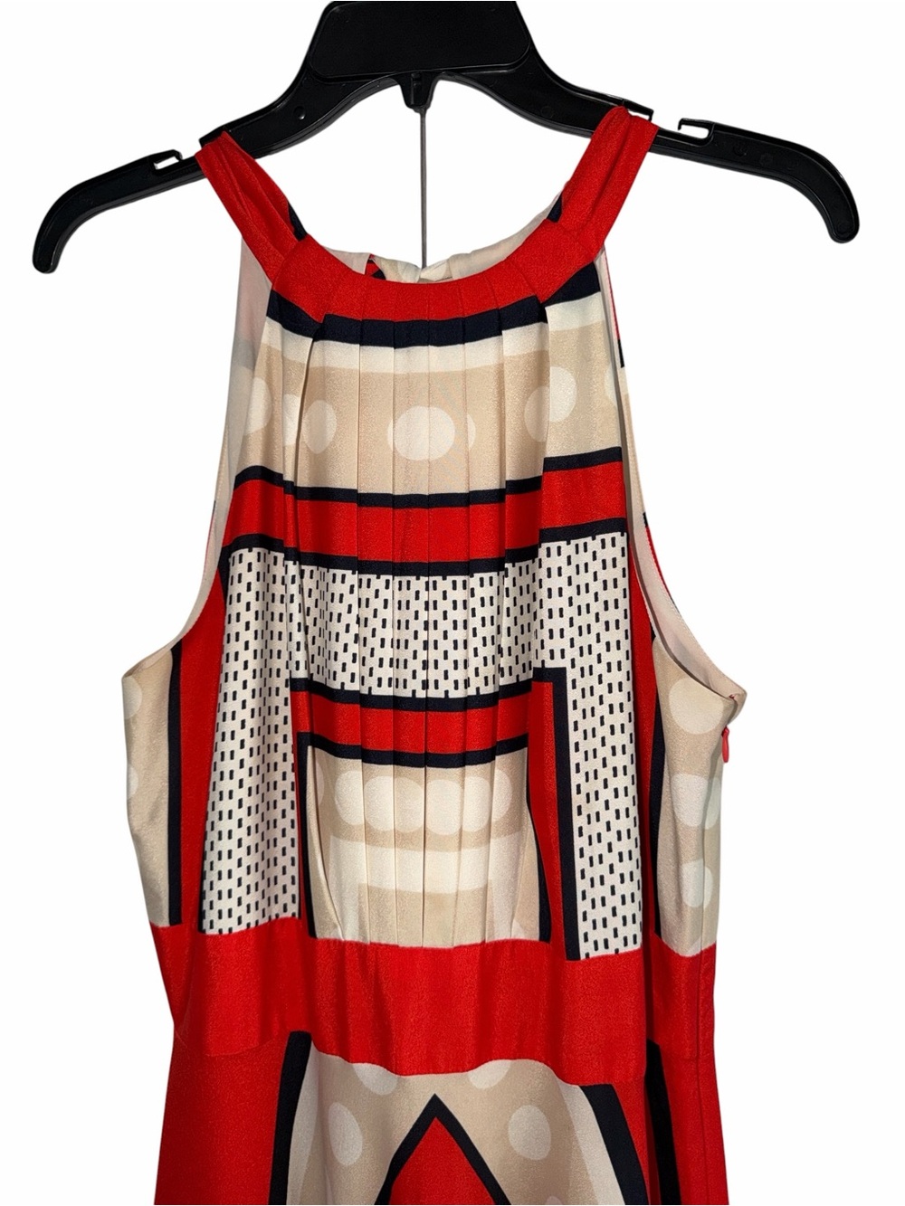 Eliza J Scarf Print Crêpe de Chine Fit & Flare Maxi Dress size 10 - Picture 8 of 15